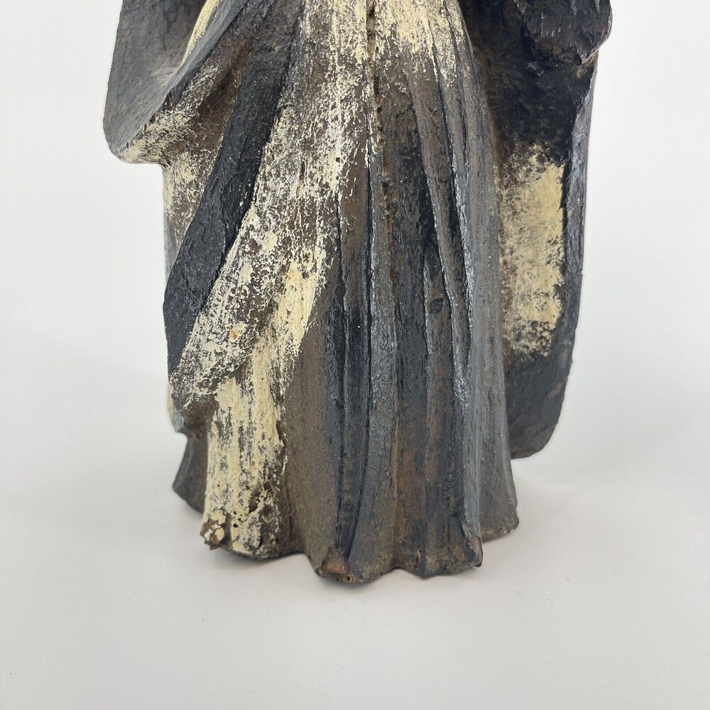 Vintage Nettle Creek Gallery Classics Wood Carved Figurine Woman Saint Religious - Picture 7 of 9
